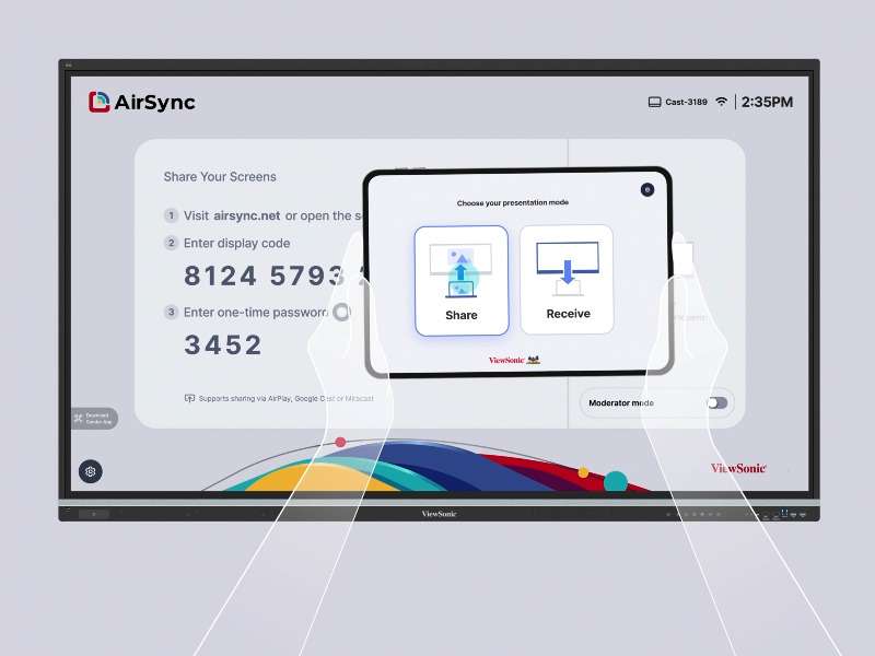 Màn hình tương tác ViewSonic IFP9851 4K 98 inch, Android 14, NFC, 50 điểm chạm, EPEAT Silver